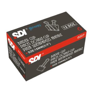 SDI binder clip 15 mm, Packet
