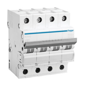 Hager MCB 10A 4 Pole NCN410N