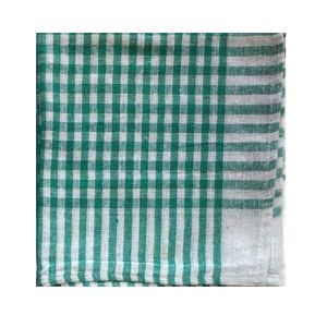 Cloth Duster Checked Green Per Pc (NOS)