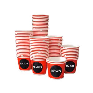 Disposal Paper tea Cups 150 ml - 100 Pcs / Pack (NOS)